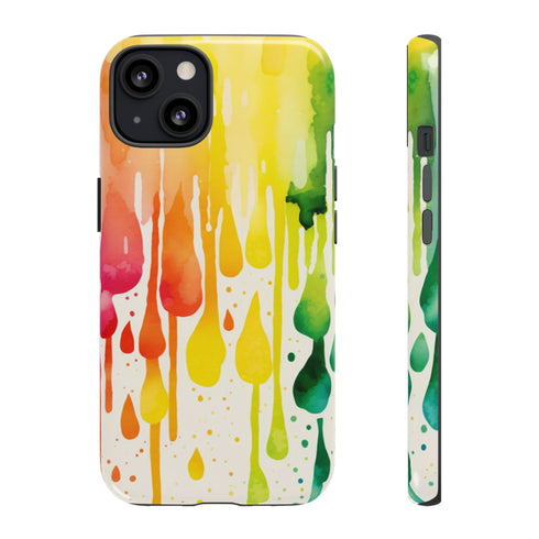 Rainbow Spring Showers - Impact Resistant Phone Case